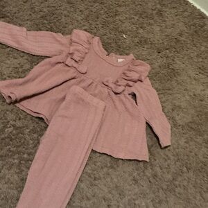 Madewell Pink Ruffled Top